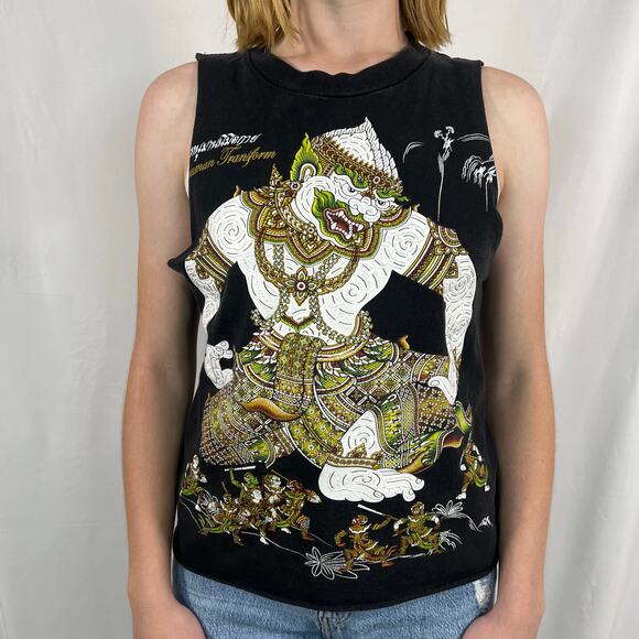 Thailand Hanuman Cut-Off Muscle Tank Size Medium - Picture 1 of 9